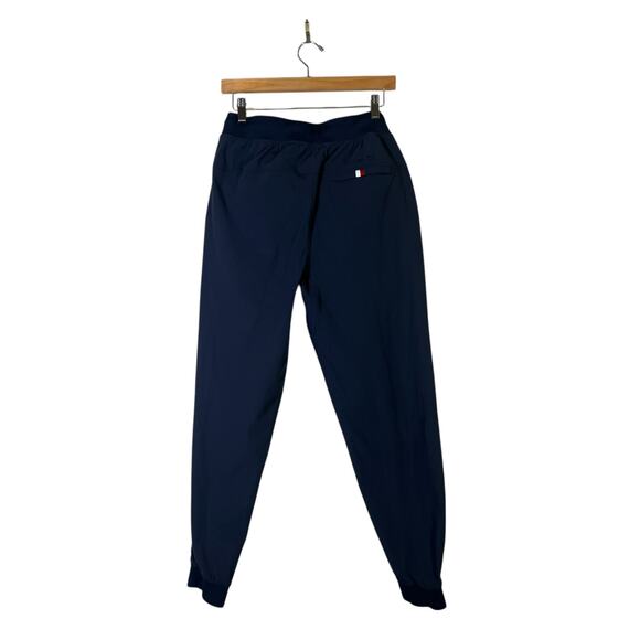 Rhoback Delta Performance Joggers Mens L Navy Blue Tapered Stretch Athleisure - Picture 5 of 7